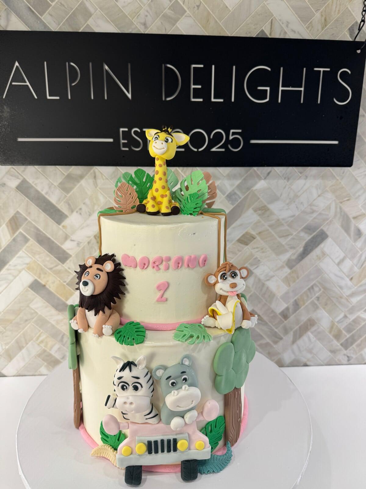 Jungle Animals Cake