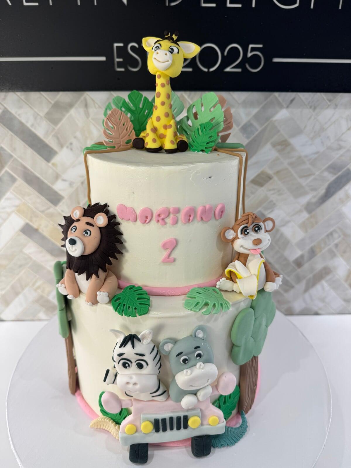 Jungle Animals Cake