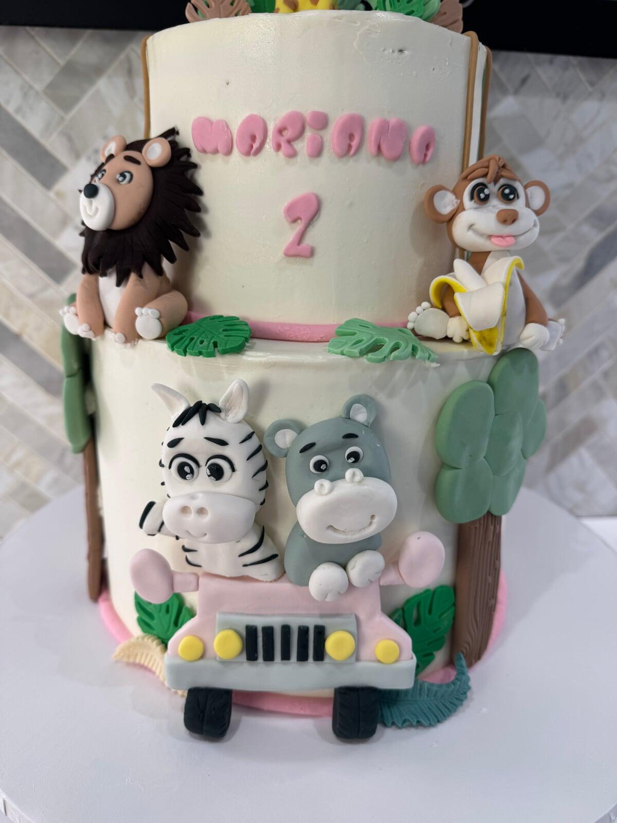 Jungle Animals Cake